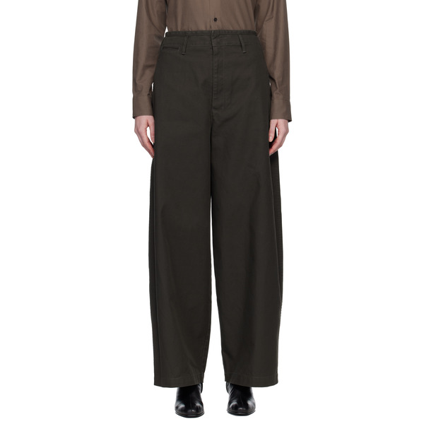  Lemaire Brown Large Chino Trousers 