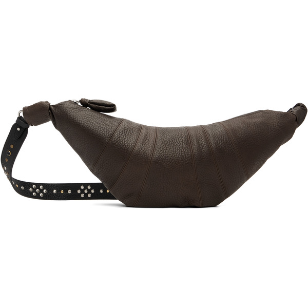  Lemaire Brown Western Studs Medium Croissant Bag 