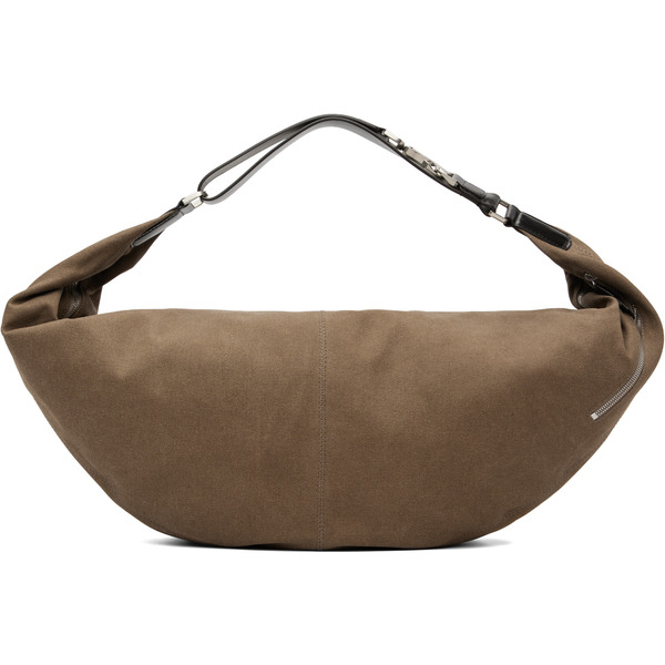  Lemaire Brown Xl Quiver Clip Bag 