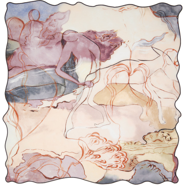  Lemaire Multicolor Aquarel Irregulie Scarf 
