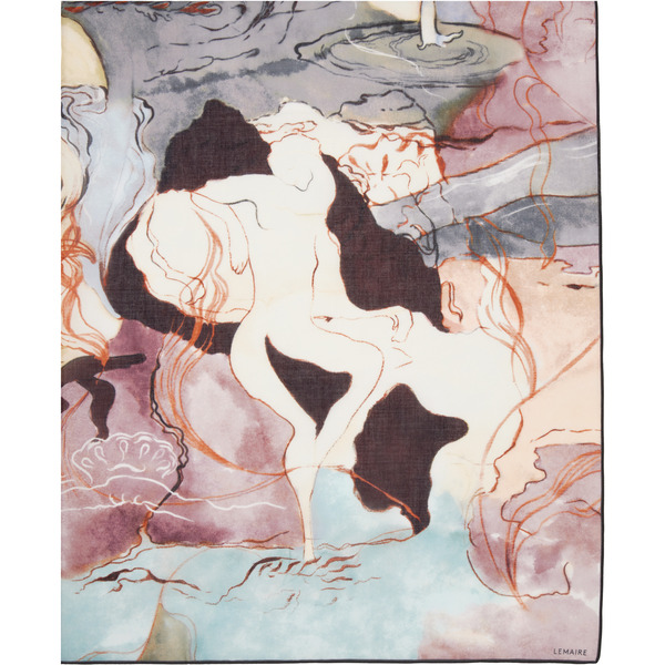  Lemaire Multicolor Aquarel Pareo Scarf 