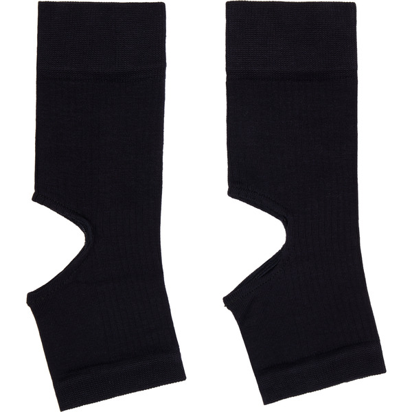  Lemaire Navy Cut-out Rib Gaiter Socks 