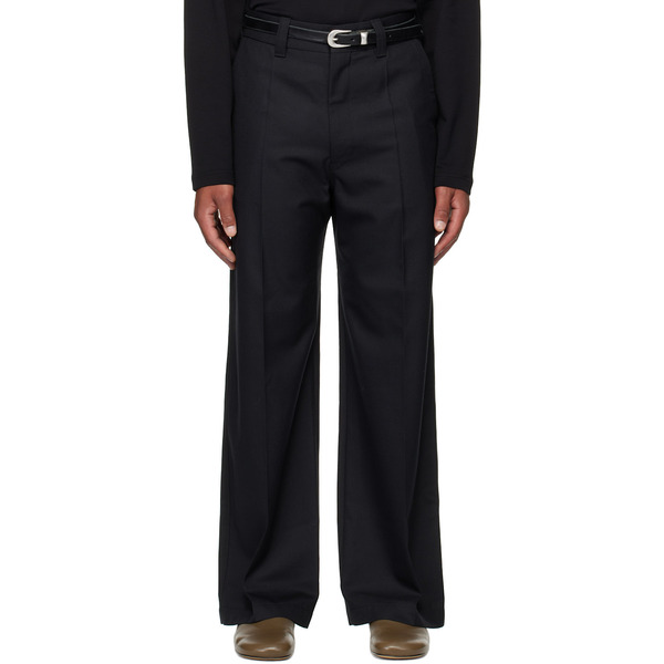  Lemaire Navy Straight Tailored Trousers 