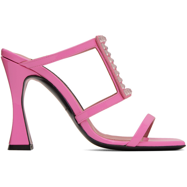  Les Petits Joueurs Pink Hoya Heeled Sandals 