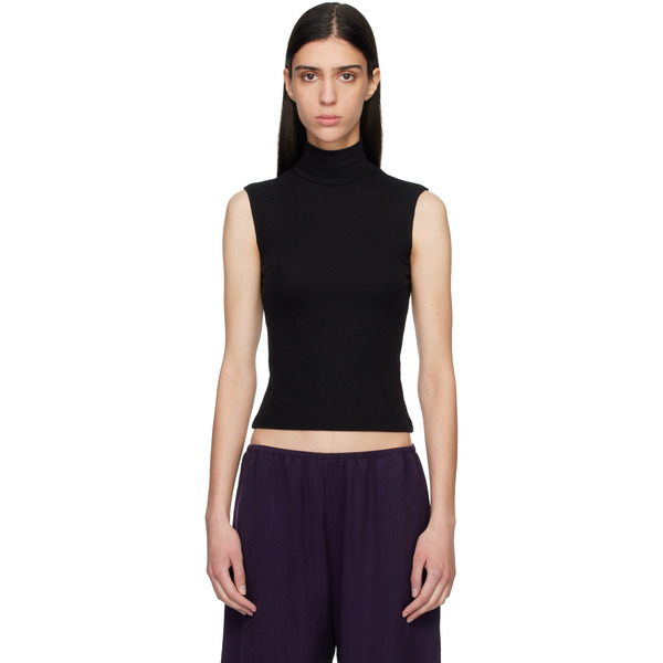  Leset Black Lauren Sleeveless Turtleneck 