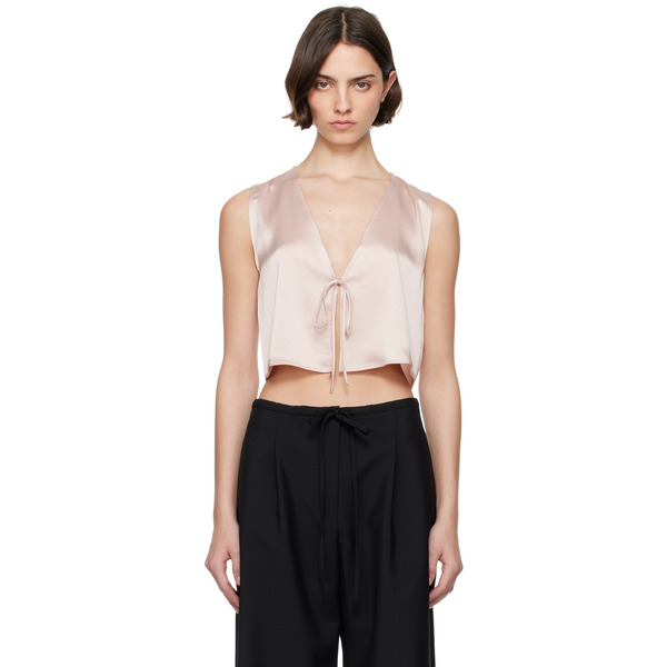  Leset Pink Barb Tie Top 
