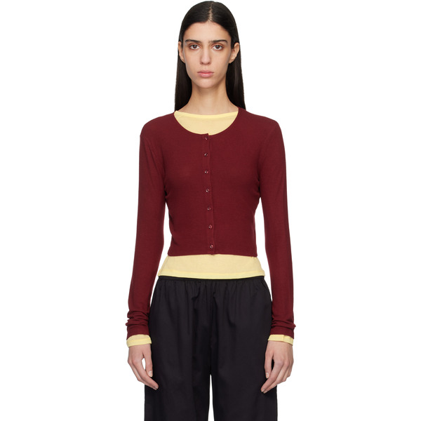  Leset Red Lauren Crop Ii Cardigan 