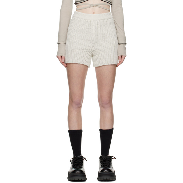  Lesugiatelier White Cozy Shorts 