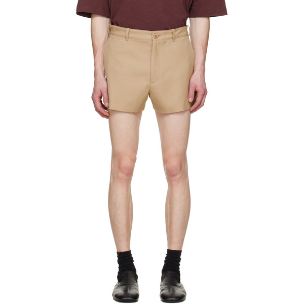  Lgn Louis Gabriel Nouchi Beige Suit Wool Shorts 