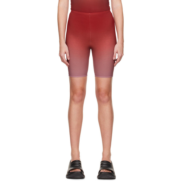  Lido Burgundy Biker Shorts 