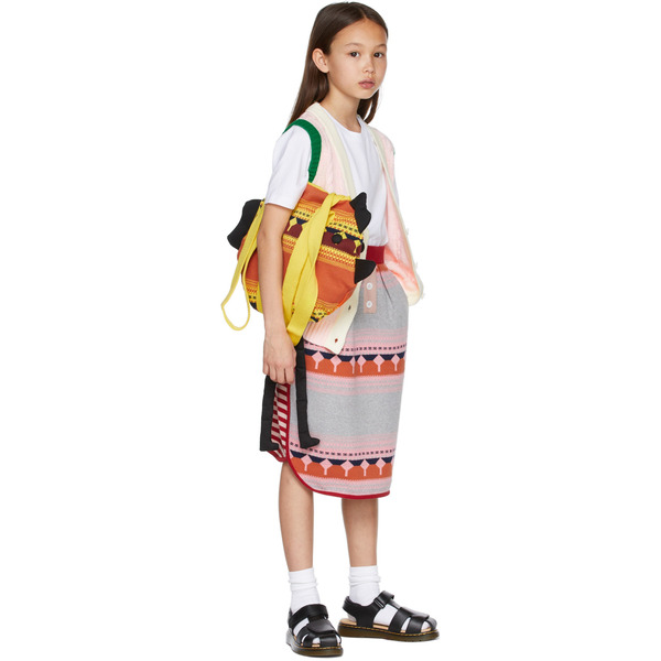  Ligne Noire Kids Multicolor Jacquard Stripes Skirt 