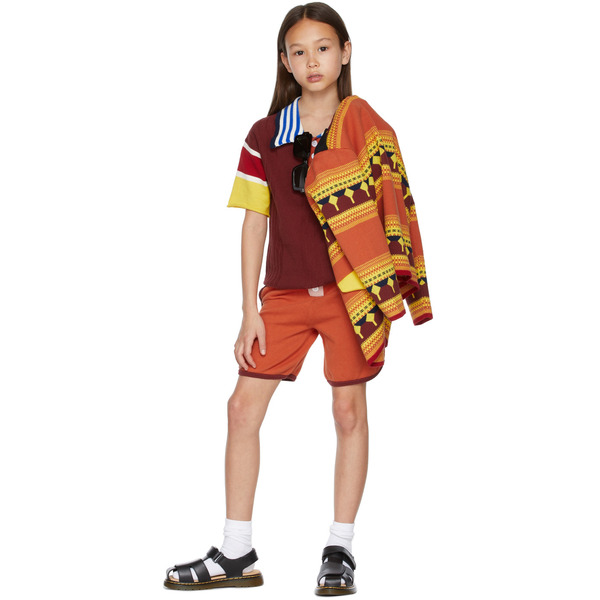  Ligne Noire Kids Orange Boxer Shorts 