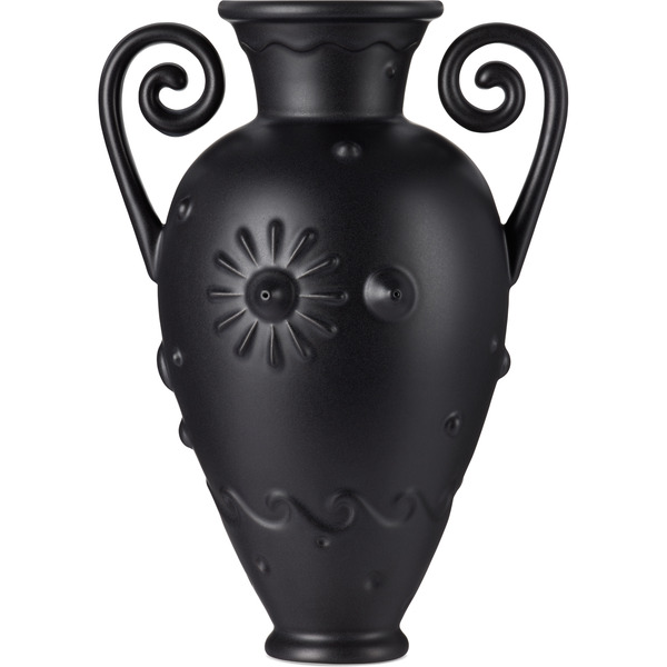  L'objet Black Pantheon Orpheus Amphora Vase 