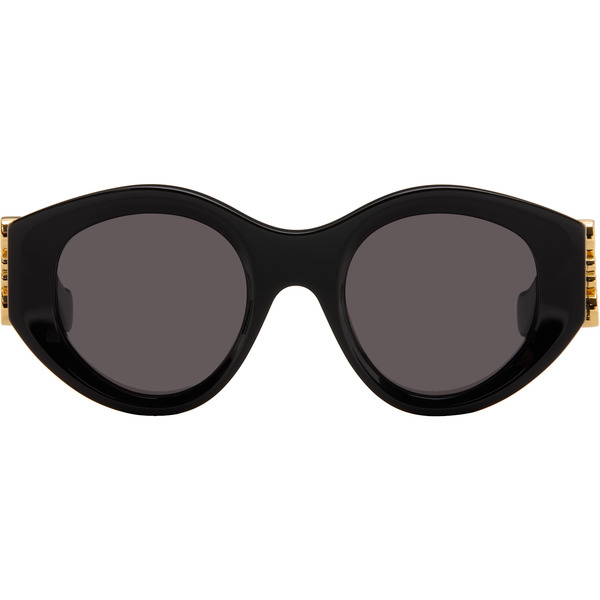  Loewe Black Maxi Anagram Butterfly Sunglasses 