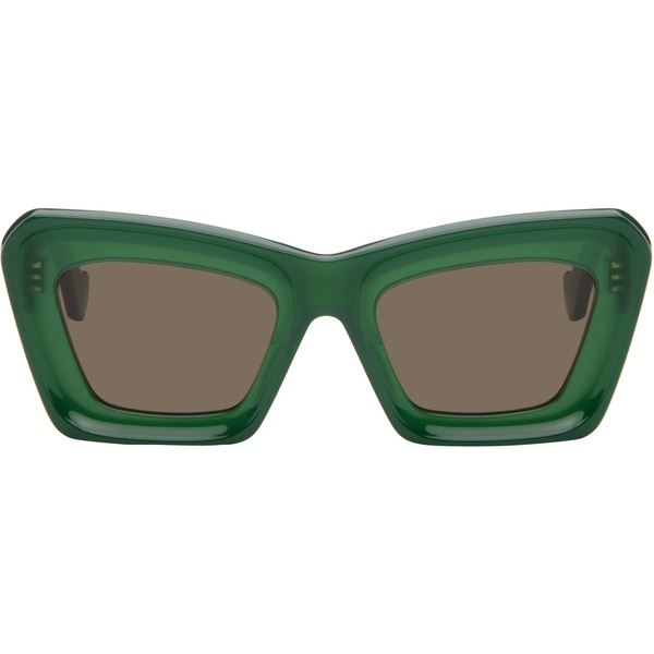  Loewe Green Anagram Sunglasses 