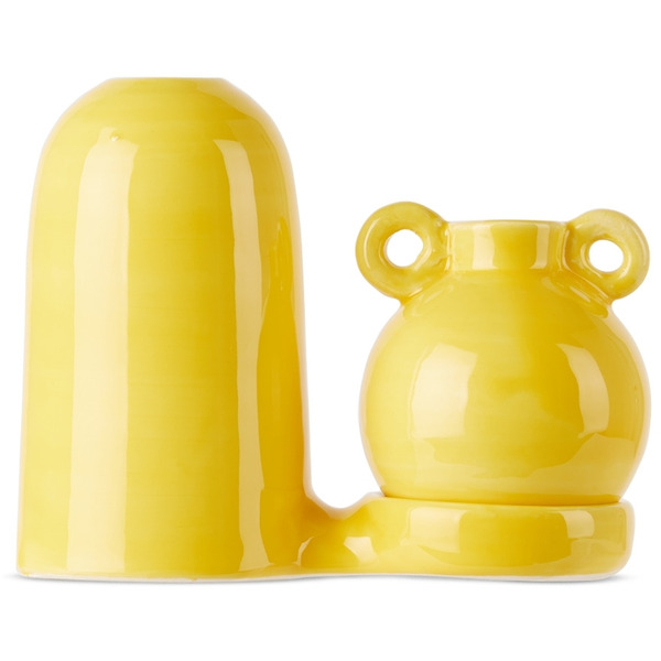 Lola Mayeras Yellow Blend Candle Holder Set 