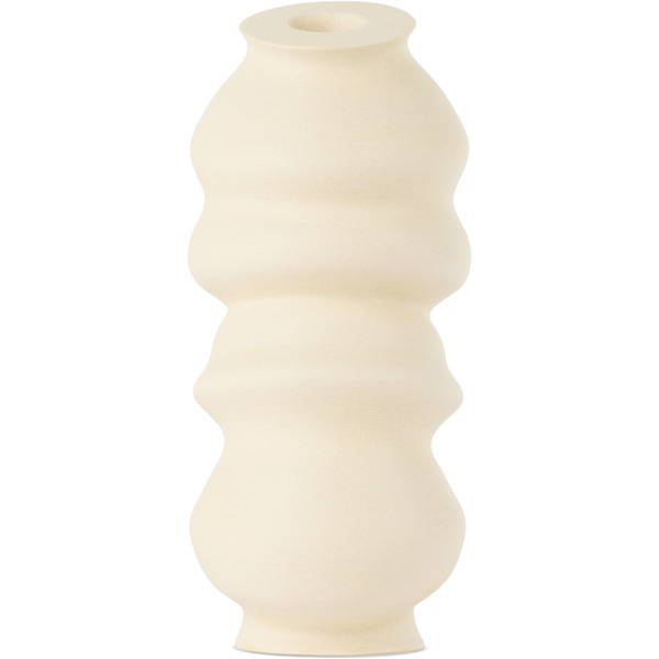  Los Objetos Decorativos Off-white Movement Candle Holder 
