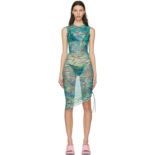  Louisa Ballou Green & Blue Heatwave Dress 