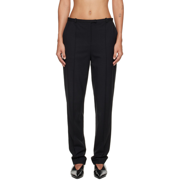  Loulou De Saison Black Malka Fitted Trousers 
