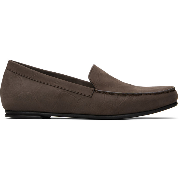  Loulou De Saison Brown Pesaro Soft Suede Loafers 