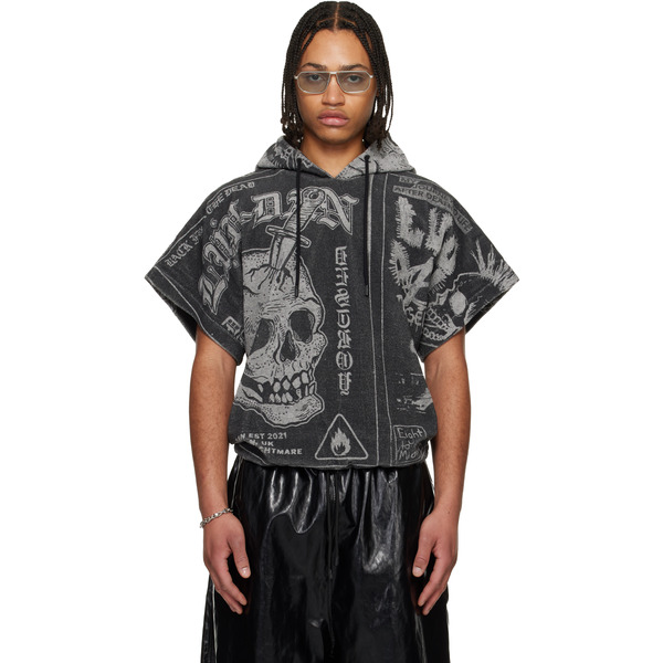  Lu'u Dan Gray Half Hoodie 