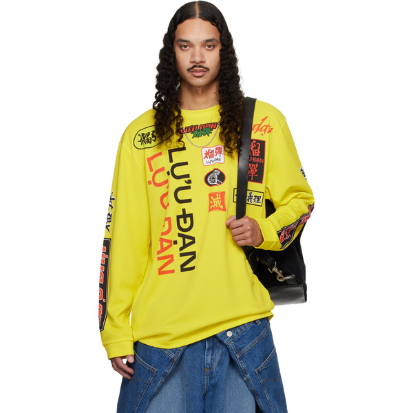  Lu'u Dan Yellow Oversized Long Sleeve T-shirt 