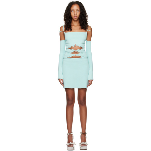  Mach & Mach Blue Kimberly Minidress 