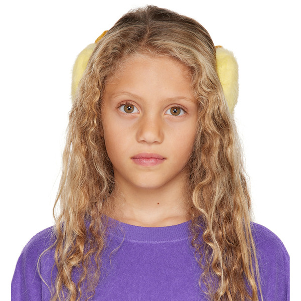  Maed For Mini Kids Yellow Smiley Sweeper Earmuffs 