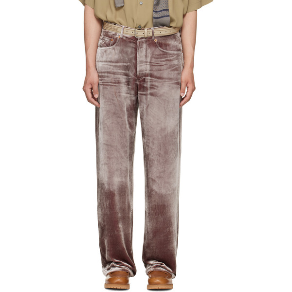  Magliano Pink Laser Flattone Silk Jeans 