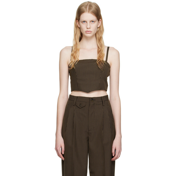  Maiden Name Brown Maria Tank Top 