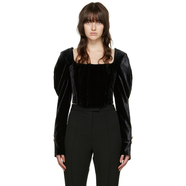  Maiden Name Ssense Exclusive Black Chantal Blouse 