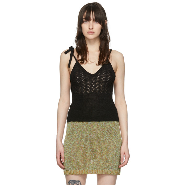  Maiden Name Ssense Exclusive Black Félice Camisole 