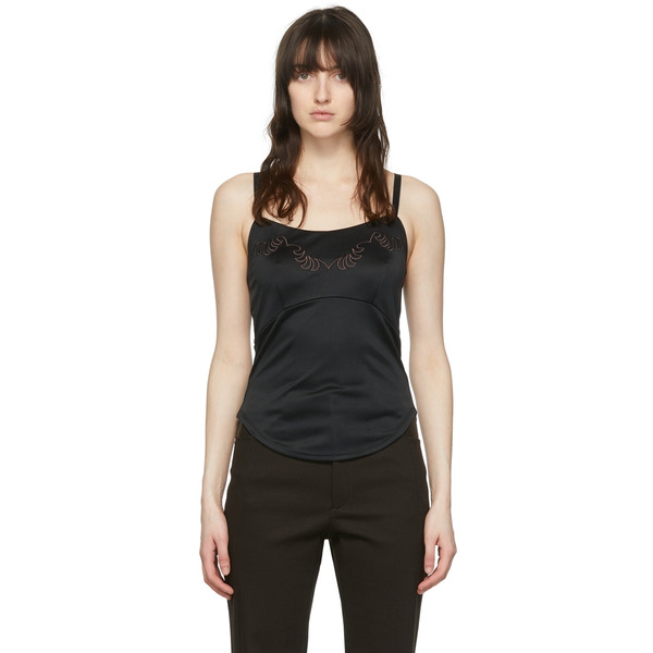  Maiden Name Ssense Exclusive Black Naomi Camisole 