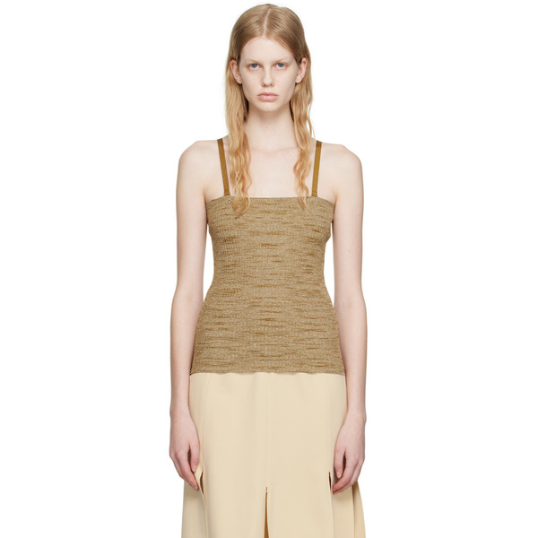  Maiden Name Tan Mia Tank Top 