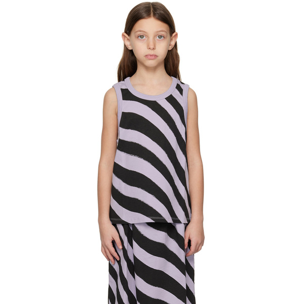  Main Story Kids Gray Striped Tank Top 