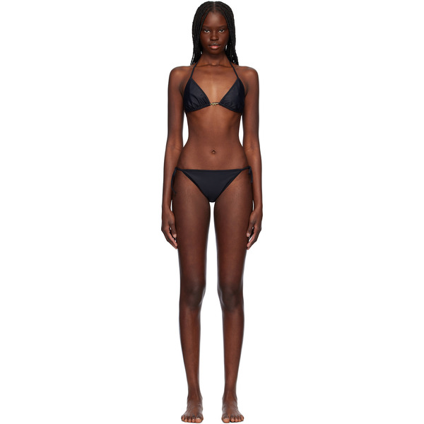  Maison Kitsuné Black Baby Fox Bikini 