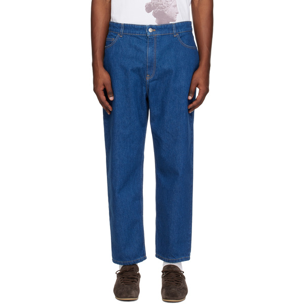  Maison Kitsuné Blue Tapered Jeans 