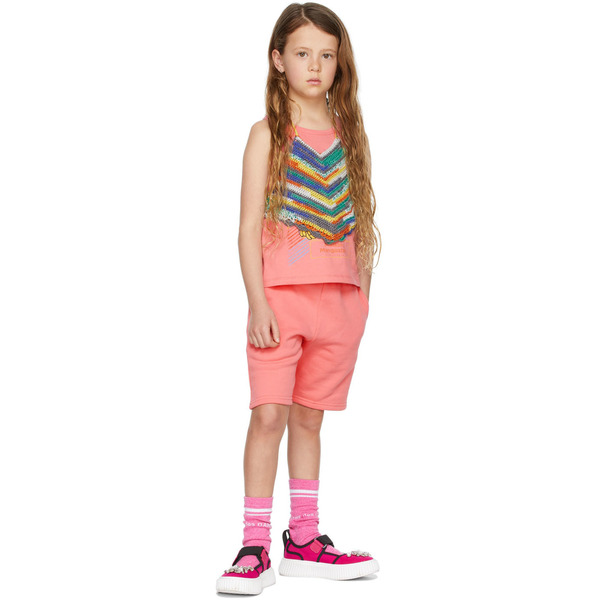  Maison Mangostan Kids Multicolor Crochet Tank Top 