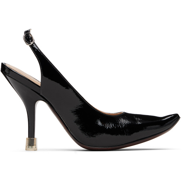  Maison Margiela Black Loved To Death Slingback Heels 