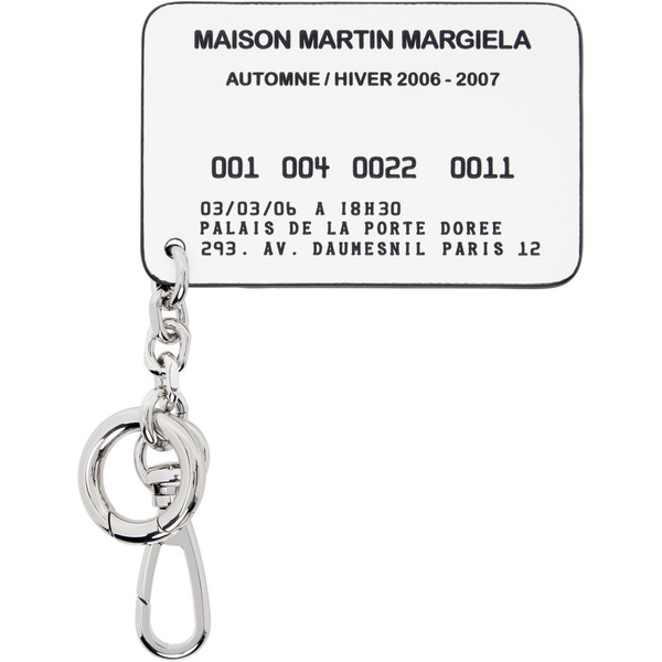  Maison Margiela Black & White Cardholder Keychain 