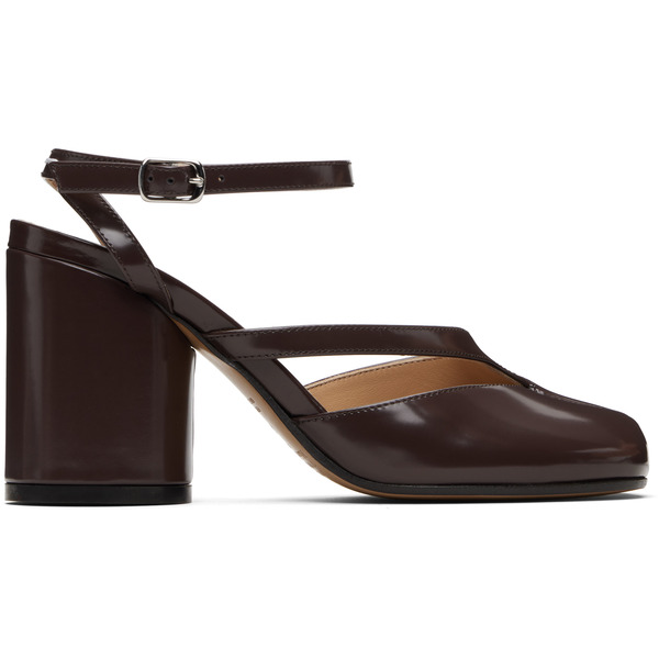  Maison Margiela Brown Tabi Pump Heeled Sandals 