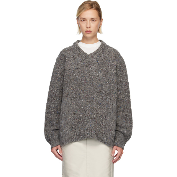  Maison Margiela Gray Wool Sweater 