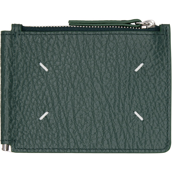  Maison Margiela Green Money Clip Wallet 