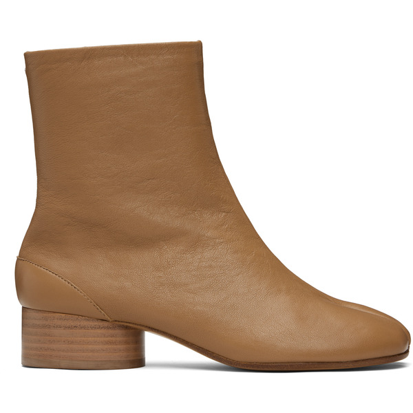  Maison Margiela Tan Tabi Ankle Boots 