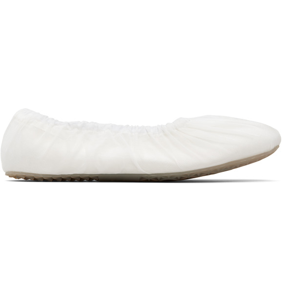  Maison Margiela White Layered Ballerina Flats 