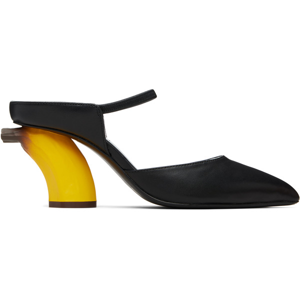  Maison Mihara Yasuhiro Black Banana Mule Heels 