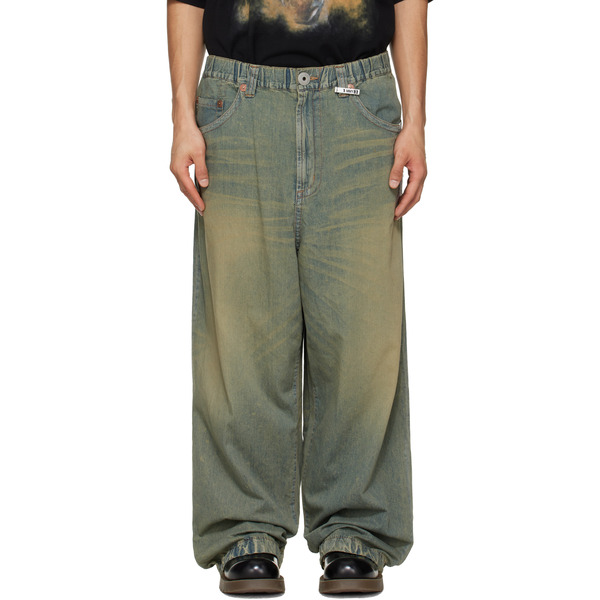  Maison Mihara Yasuhiro Blue Light Wide Jeans 