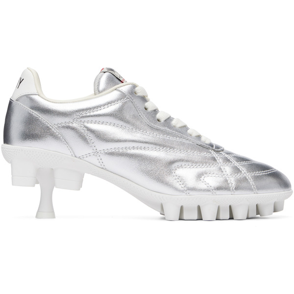  Maison Mihara Yasuhiro Silver Spike Sole Sneaker Heels 