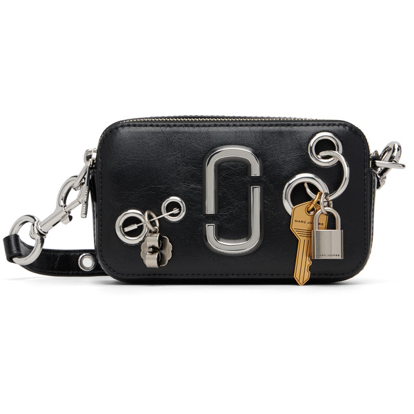  Marc Jacobs Black 'the Grommet Charm Snapshot' Bag 