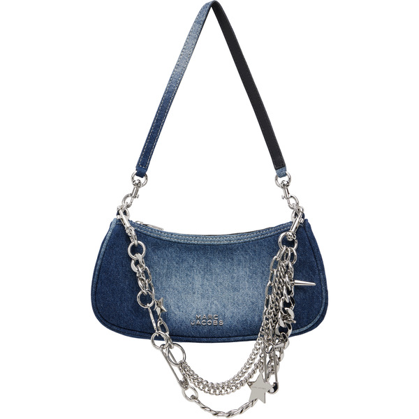  Marc Jacobs Blue 'the Faded Denim Charm Shoulder' Bag 